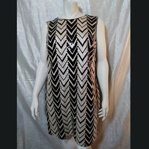 Vince Camuto Sleeveless Sequence Dress